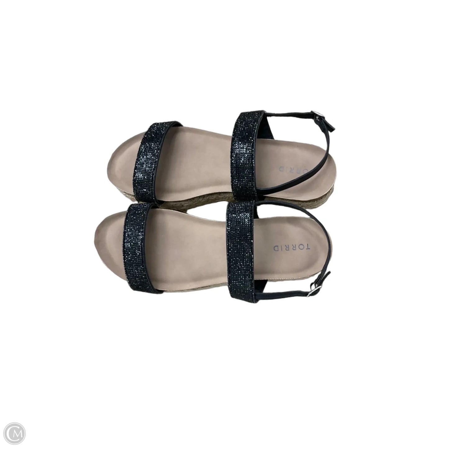 Sandals Flats By Torrid In Black, Size: 11