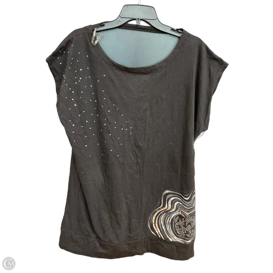 Top Short Sleeve By Clothes Mentor In Black, Size: 2x