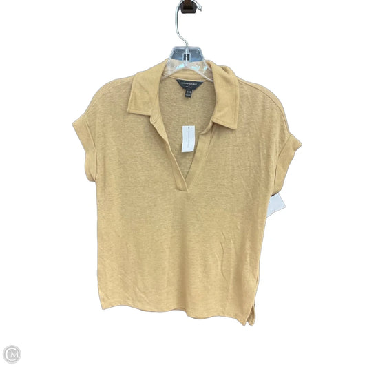 Top Short Sleeve By Banana Republic In Brown, Size: Xxs