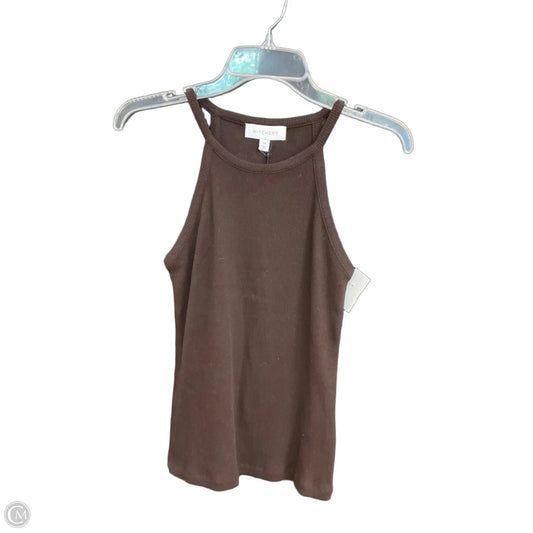 Top Sleeveless By Clothes Mentor In Brown, Size: Xs