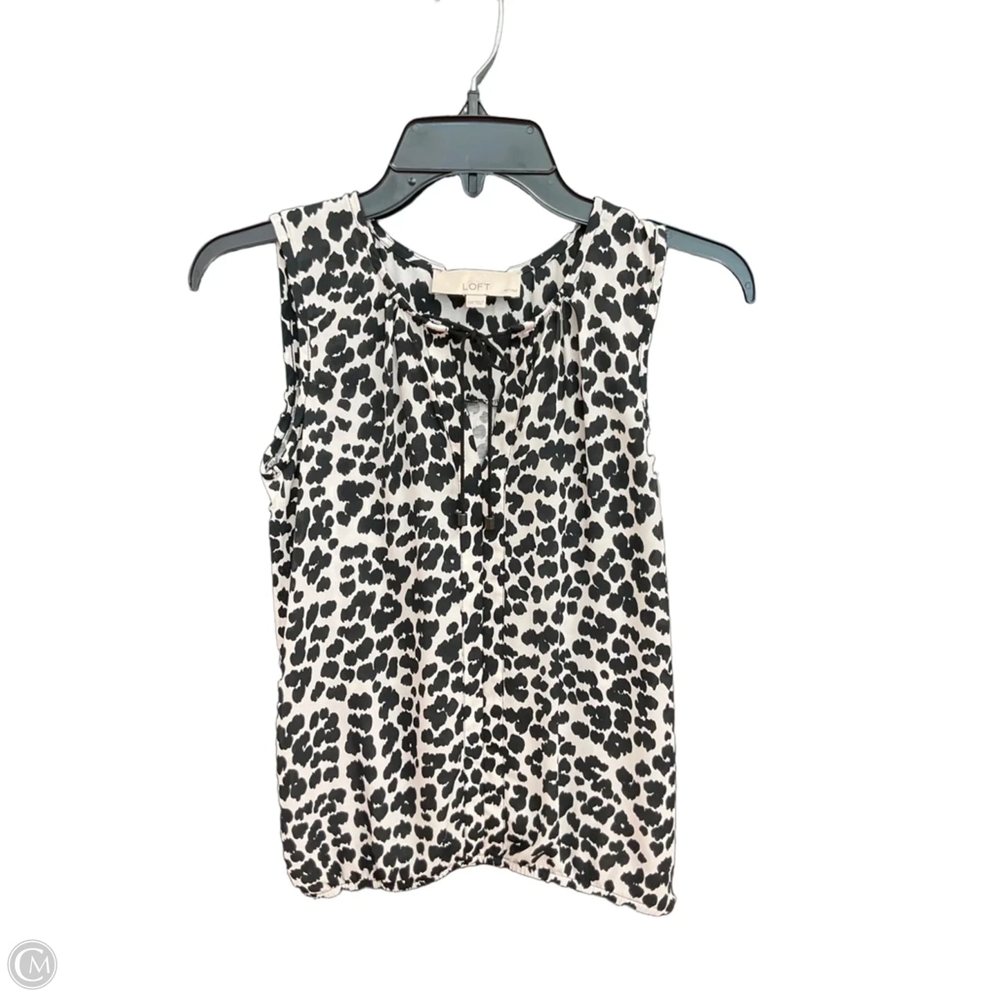 Top Sleeveless By Loft In Animal Print, Size: Xsp