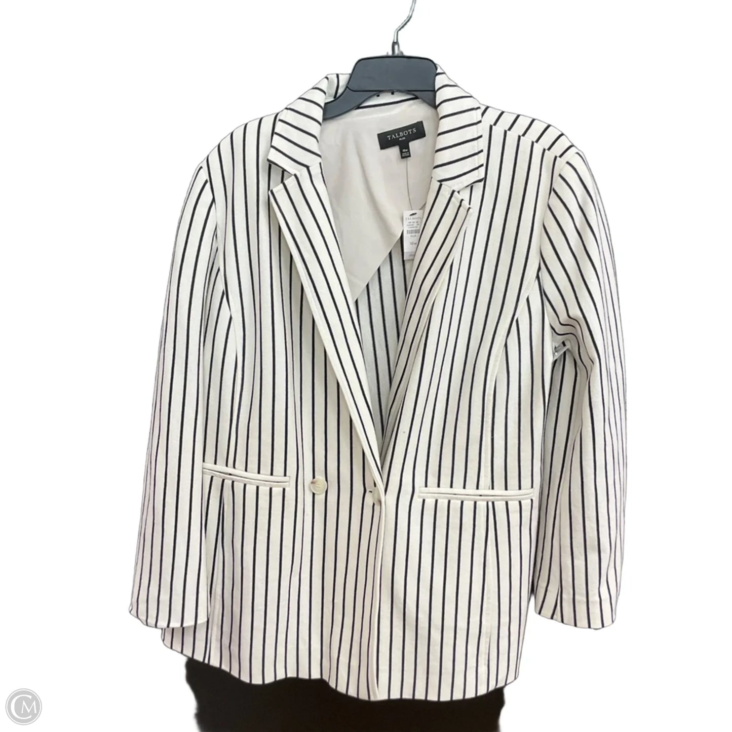 Blazer By Talbots In Cream, Size: Xl