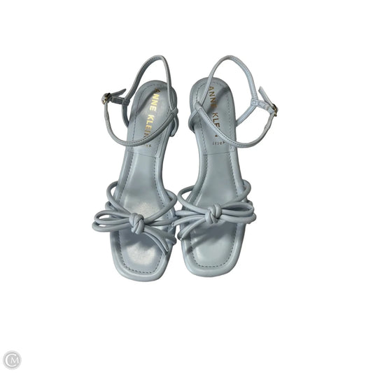Sandals Heels Block By Anne Klein In Blue, Size: 8