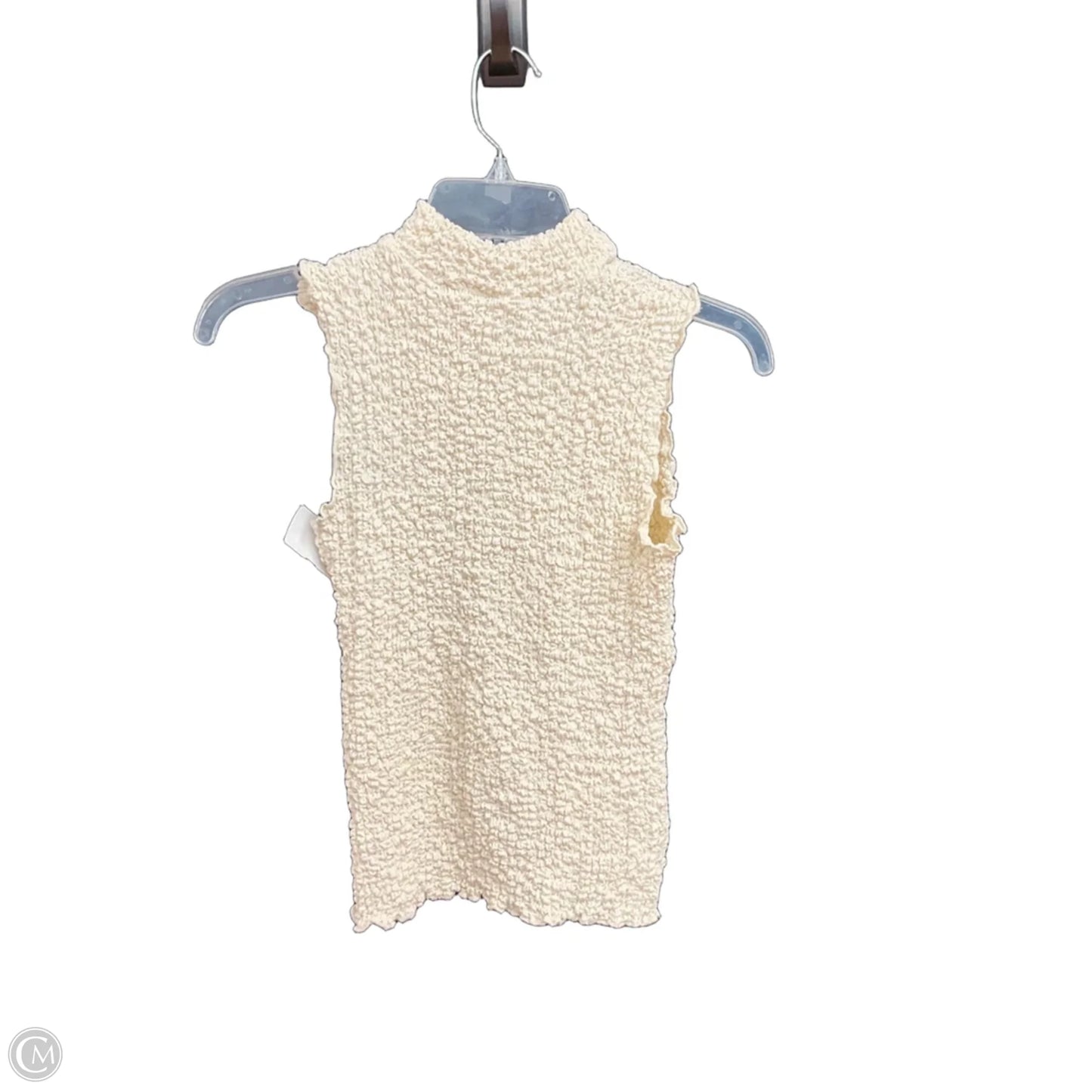 Top Sleeveless By Cyrus In Cream, Size: S