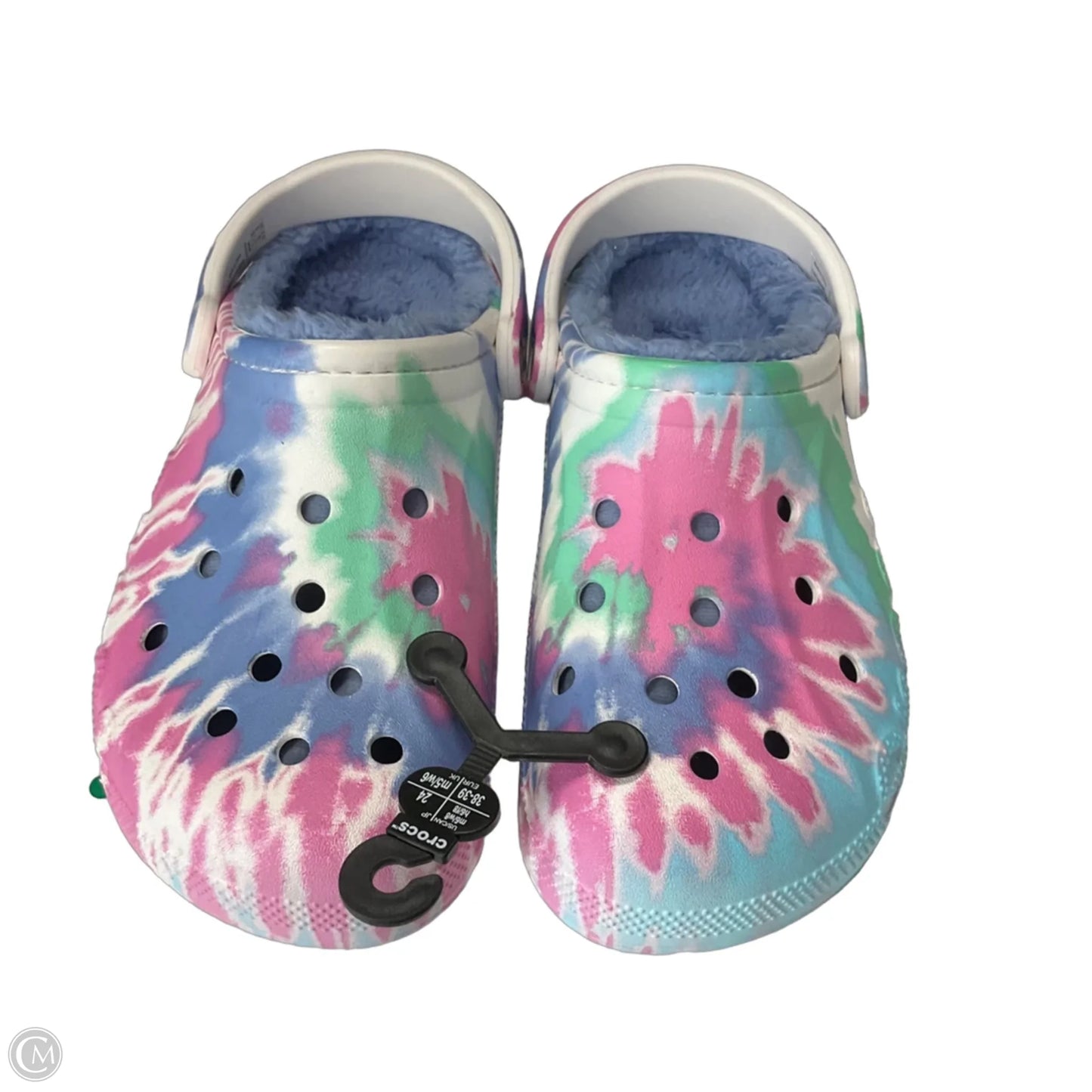 Shoes Flats By Crocs In Tie Dye Print, Size: 8