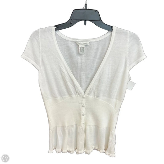 Top Short Sleeve By White House Black Market In White, Size: S