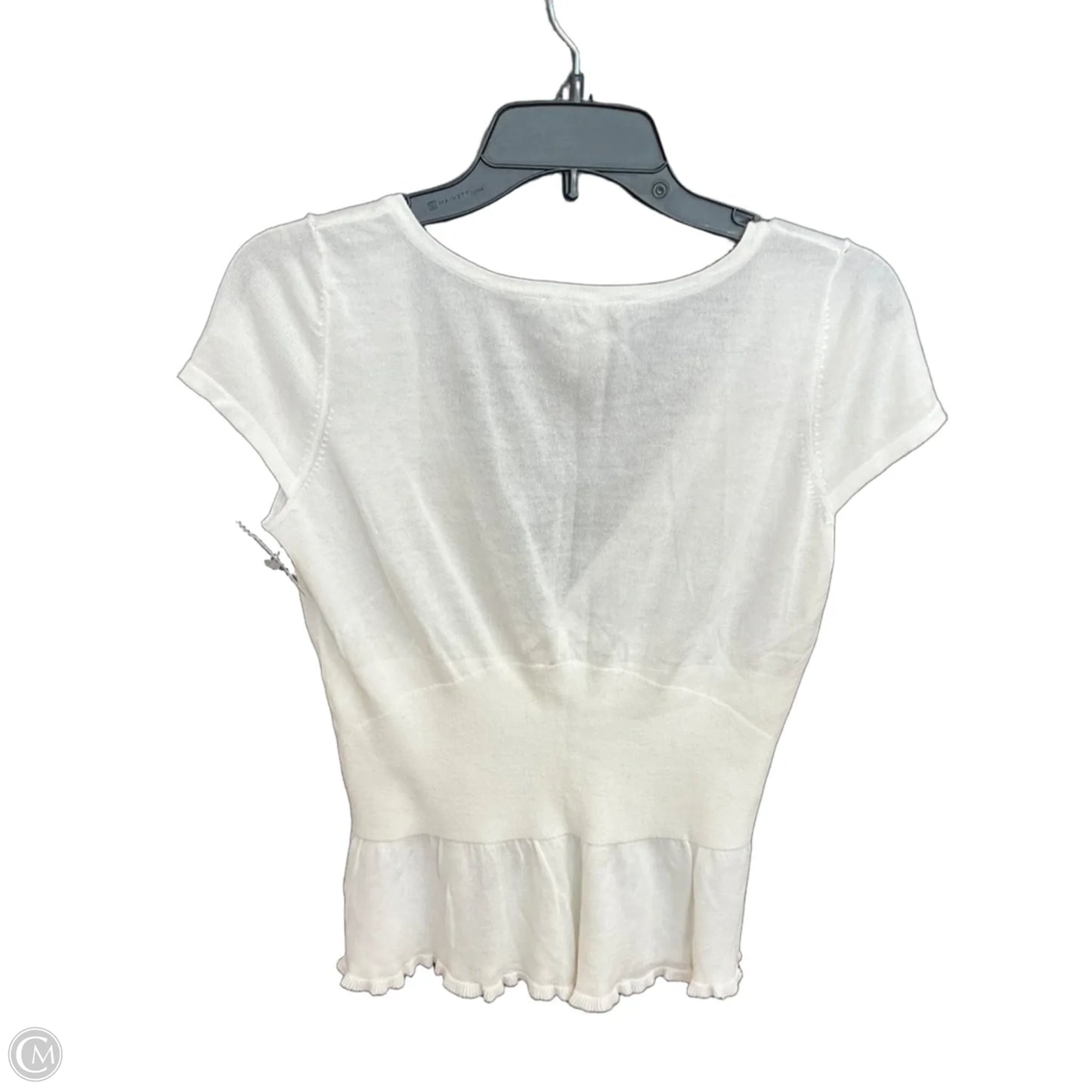 Top Short Sleeve By White House Black Market In White, Size: S