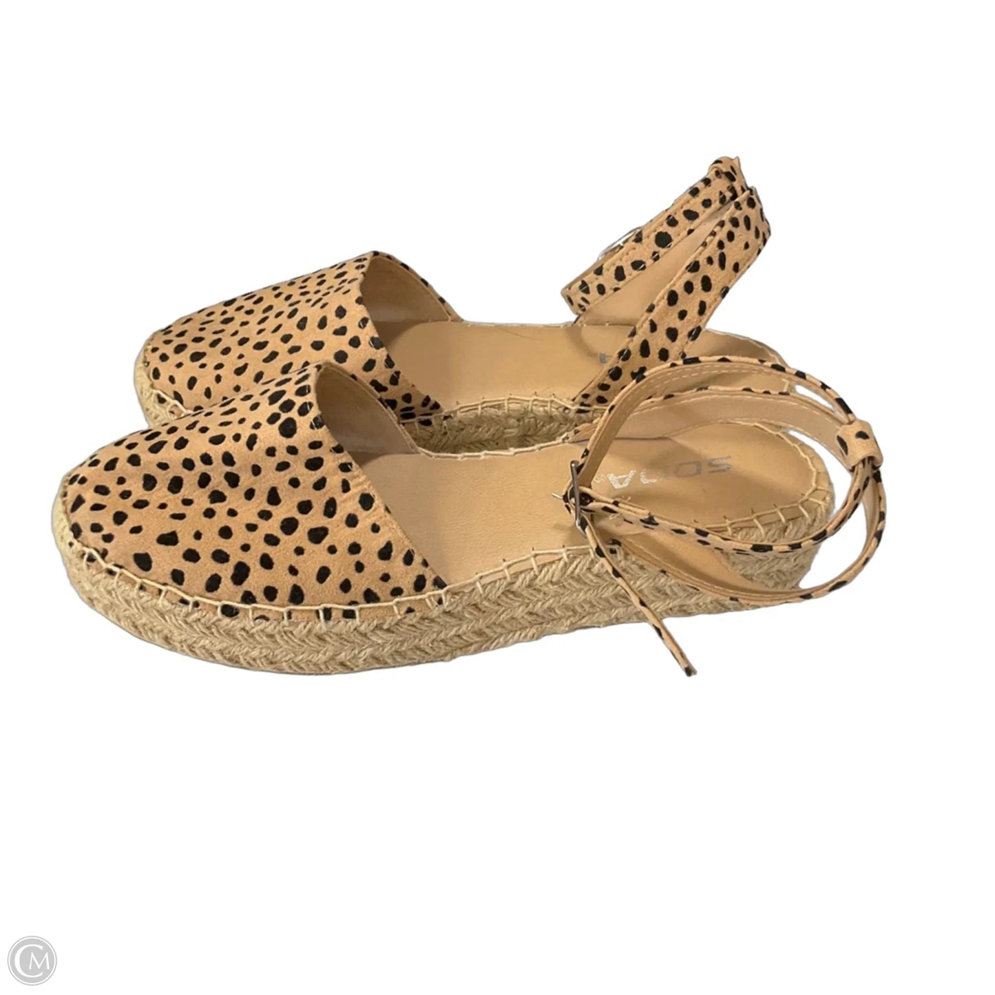 Shoes Flats By Soda In Animal Print, Size: 7