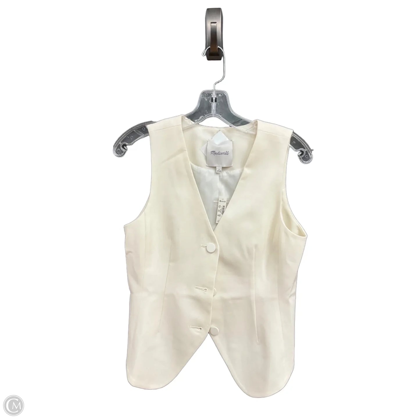 Vest Other By Madewell In Cream, Size: Xs