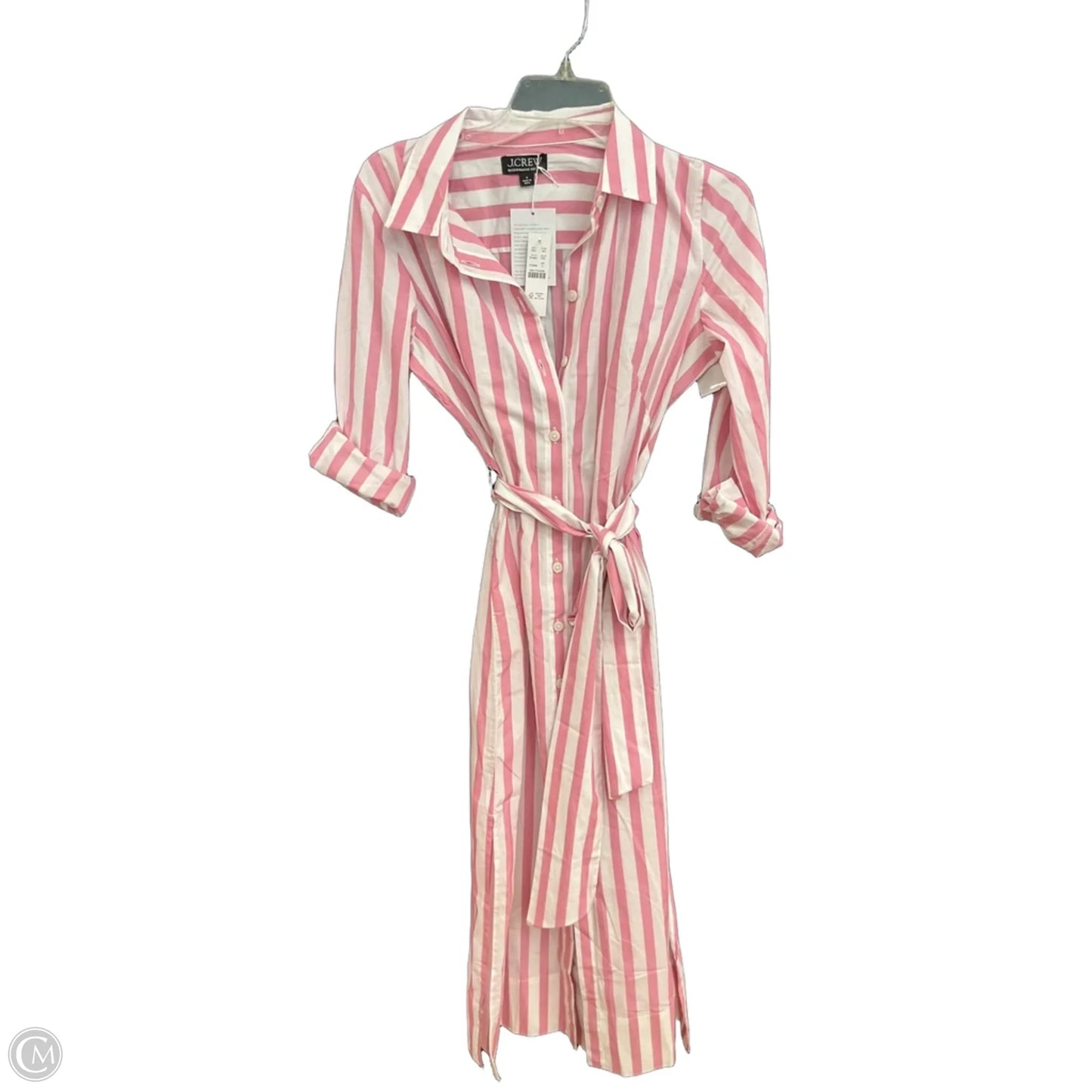 Dress Casual Midi By J. Crew In Striped Pattern, Size: 4