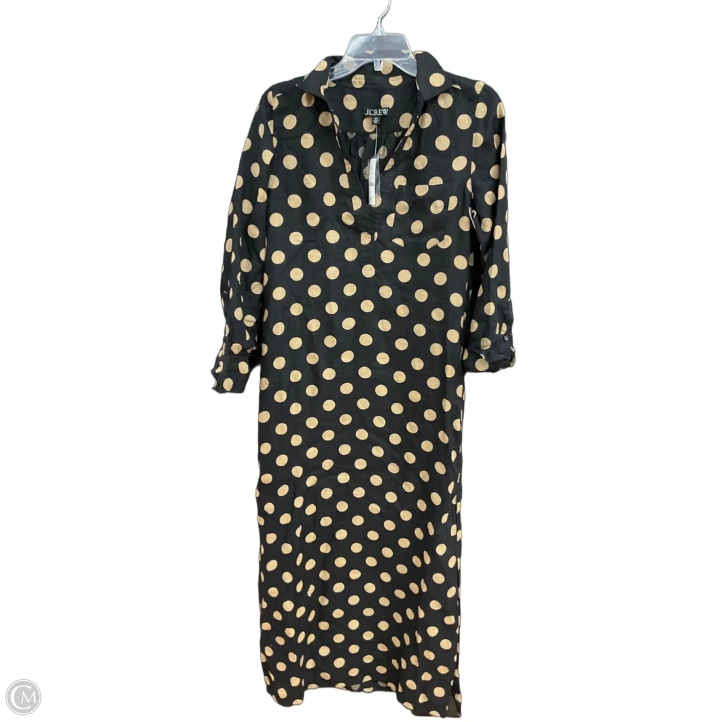 Dress Casual Midi By J. Crew In Black, Size: Xxs
