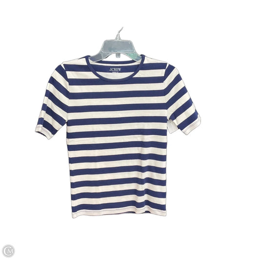 Top Short Sleeve Basic By J. Crew In Striped Pattern, Size: S