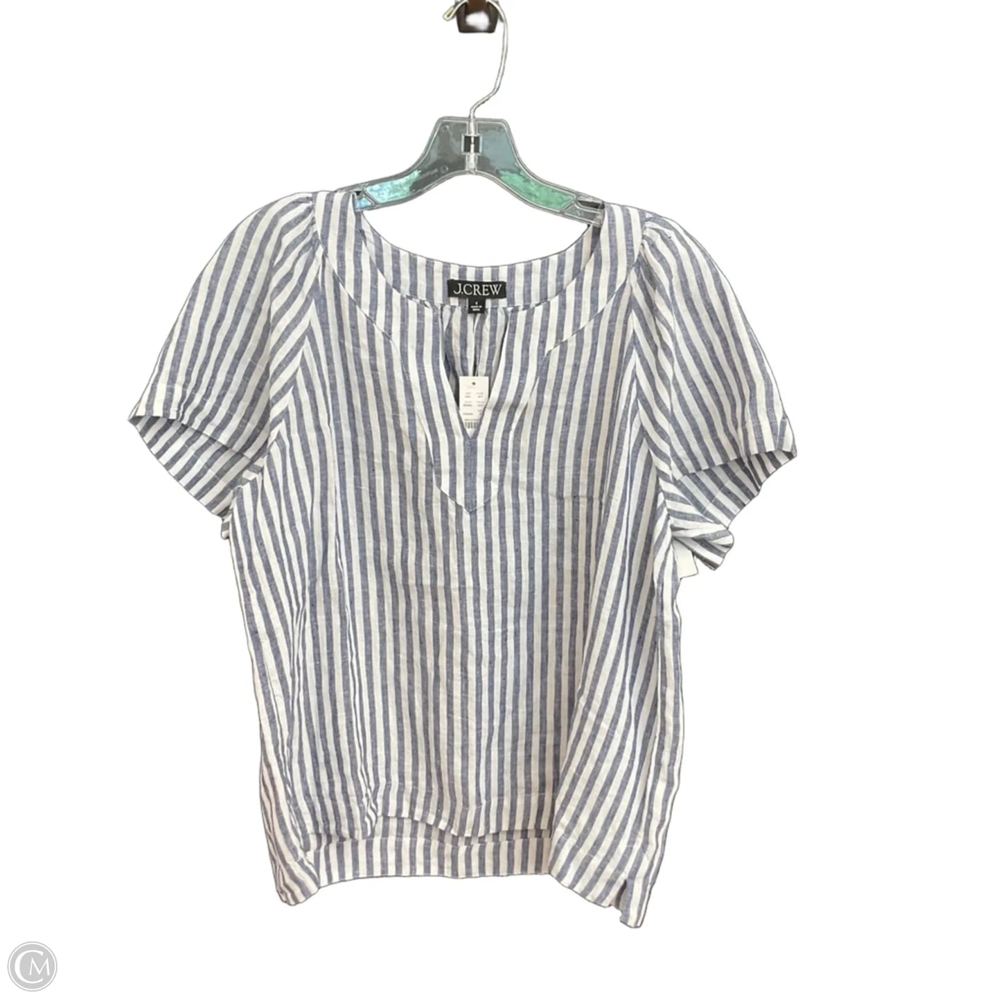 Top Short Sleeve By J. Crew In Striped Pattern, Size: S