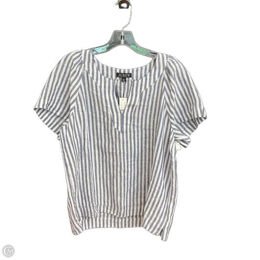 Top Short Sleeve By J. Crew In Striped Pattern, Size: S