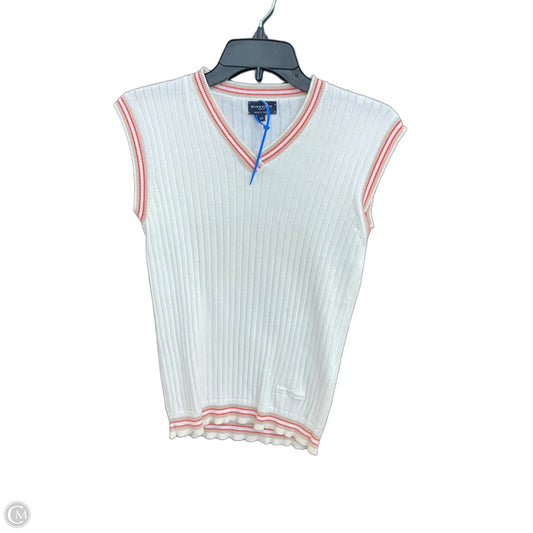 Top Sleeveless Luxury Designer By Burberry In White, Size: Xs
