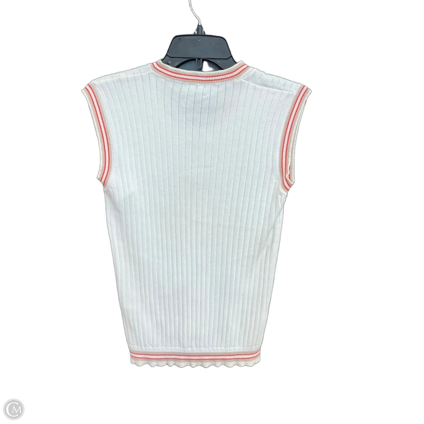 Top Sleeveless Luxury Designer By Burberry In White, Size: Xs