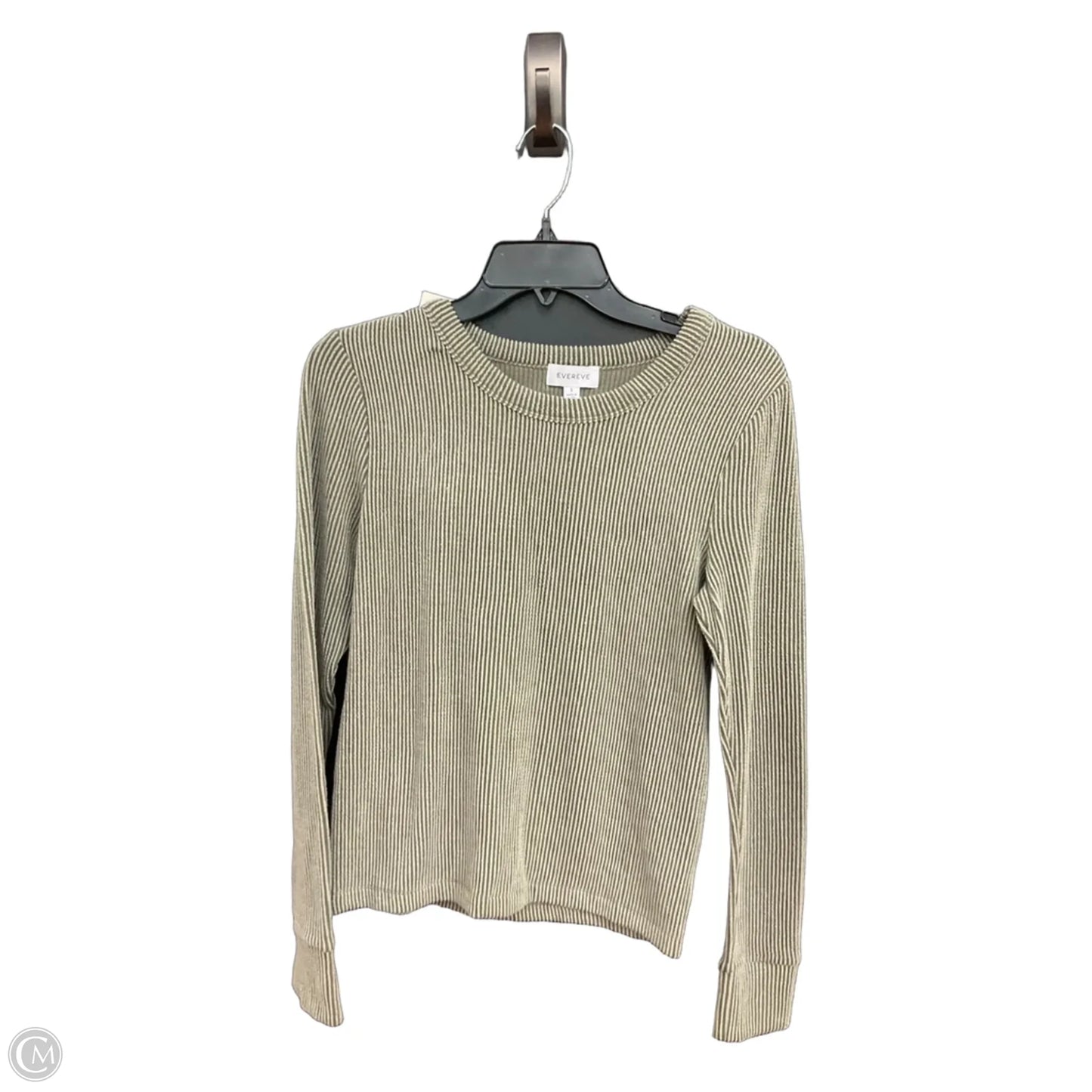 Top Long Sleeve Basic By Evereve In Green, Size: S