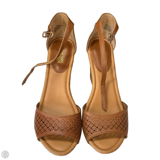 Sandals Heels Wedge By Kenneth Cole Reaction In Brown, Size: 7.5