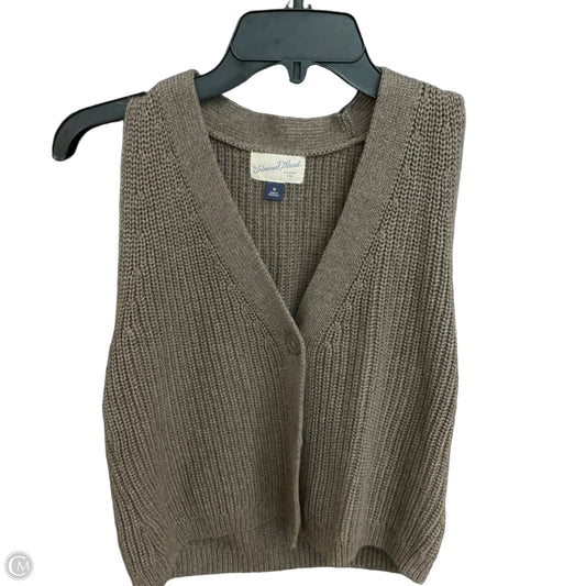 Vest Sweater By Universal Thread In Brown, Size: M