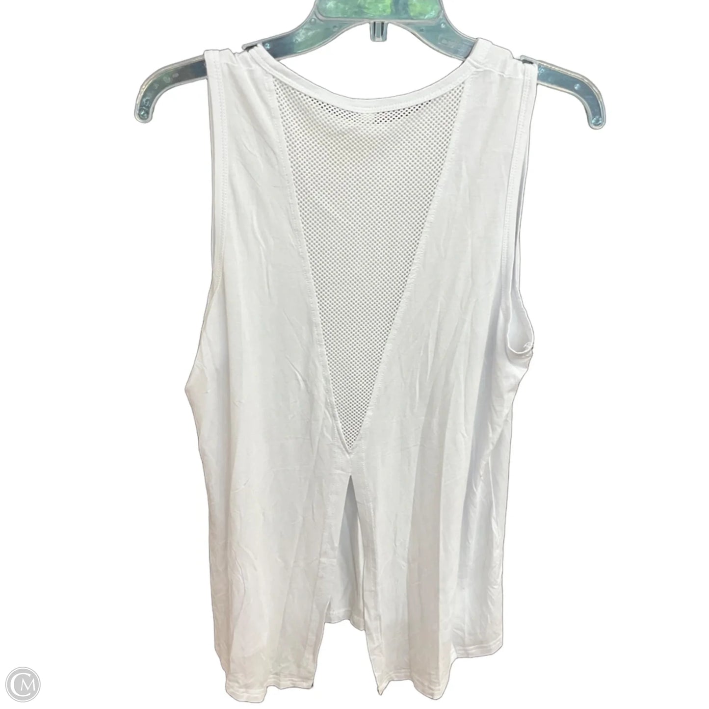Athletic Tank Top By Clothes Mentor In White, Size: L