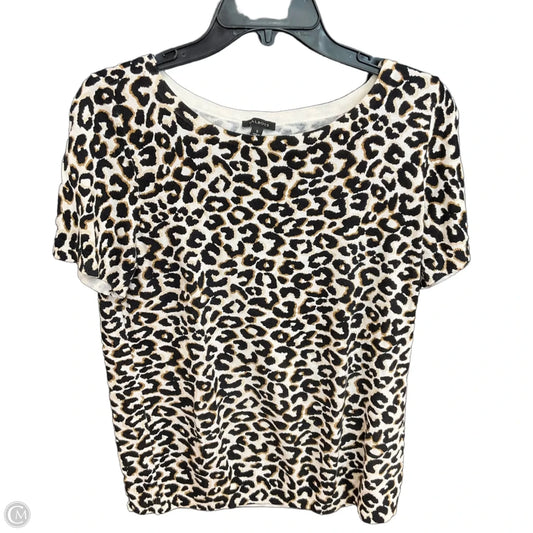 Top Short Sleeve By Talbots In Animal Print, Size: S