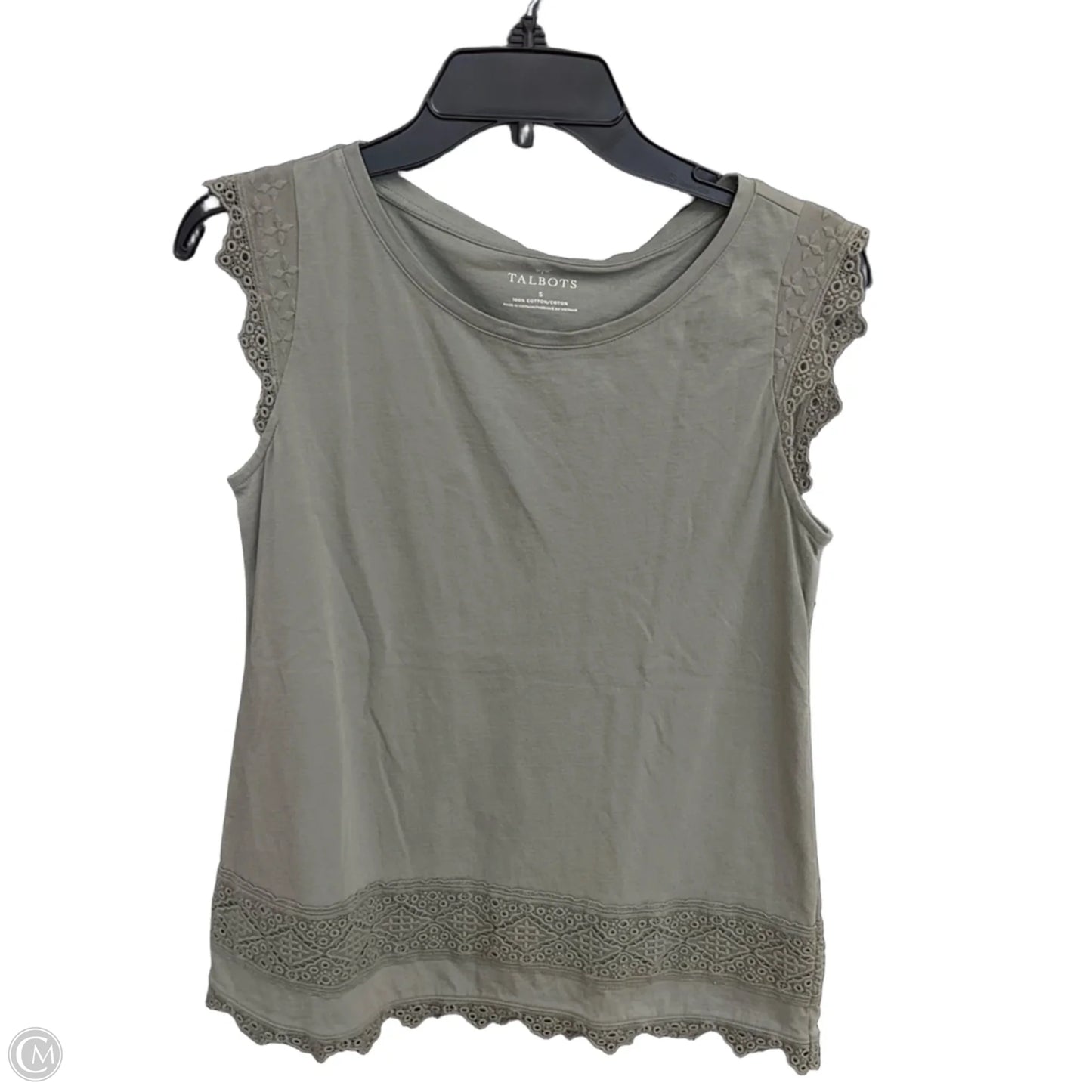 Top Sleeveless By Talbots In Green, Size: S