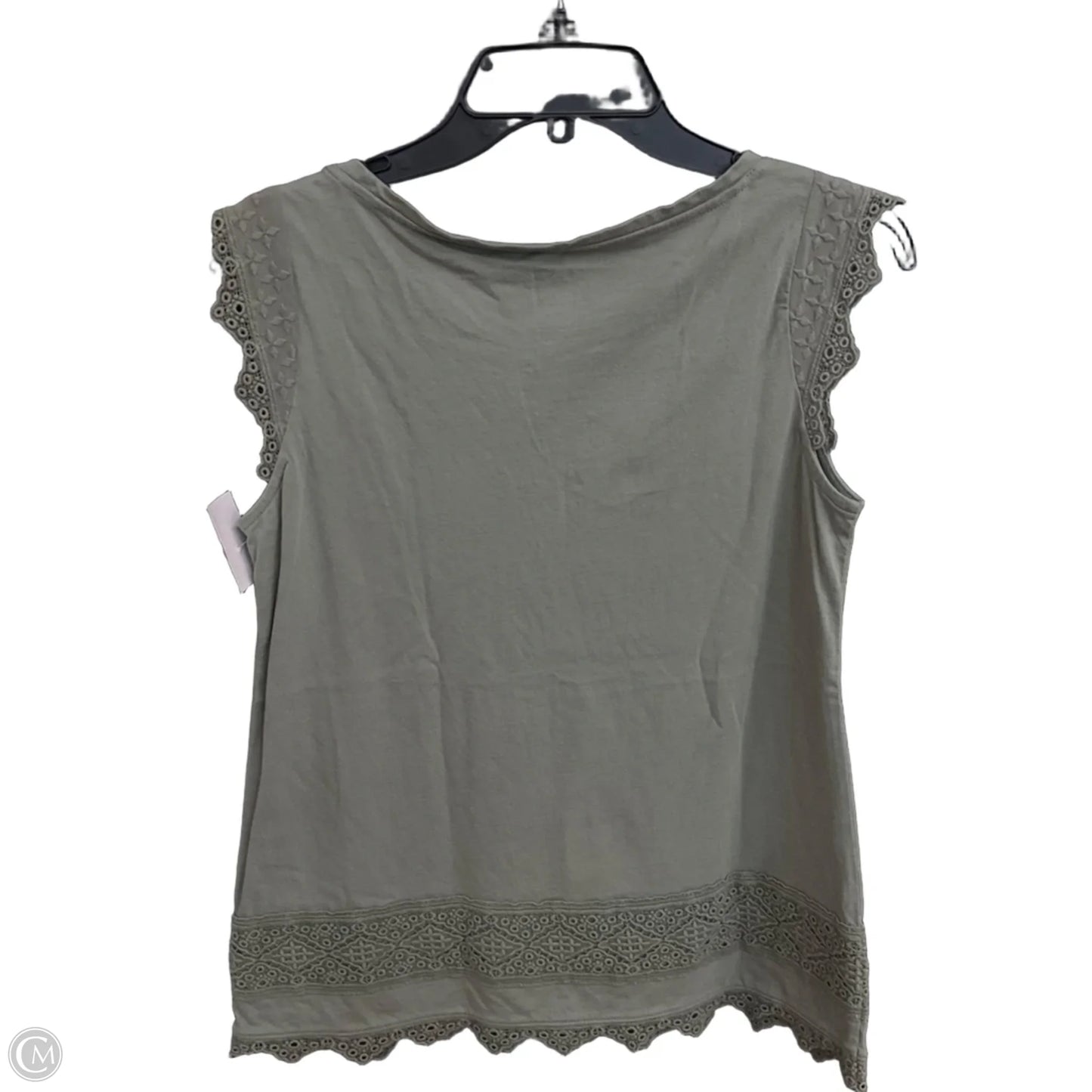 Top Sleeveless By Talbots In Green, Size: S