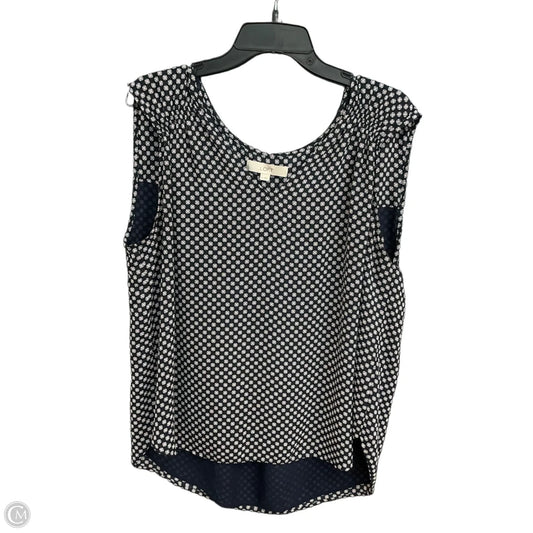 Top Sleeveless By Loft In Navy, Size: Xl