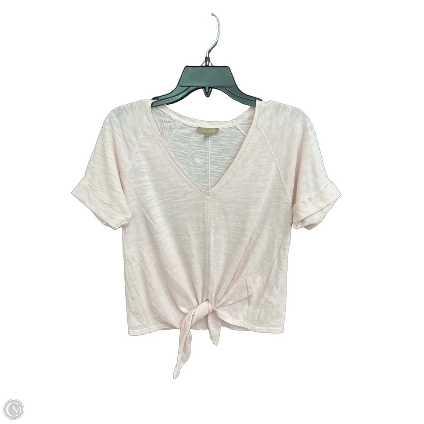 Top Short Sleeve Basic By Lilla P In Pink, Size: Xs