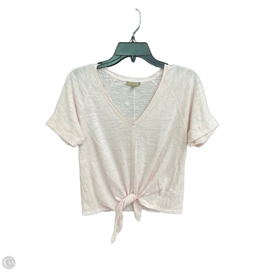 Top Short Sleeve Basic By Lilla P In Pink, Size: Xs