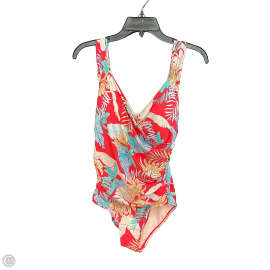 Swimsuit By Jantzen In Tropical Print, Size: M