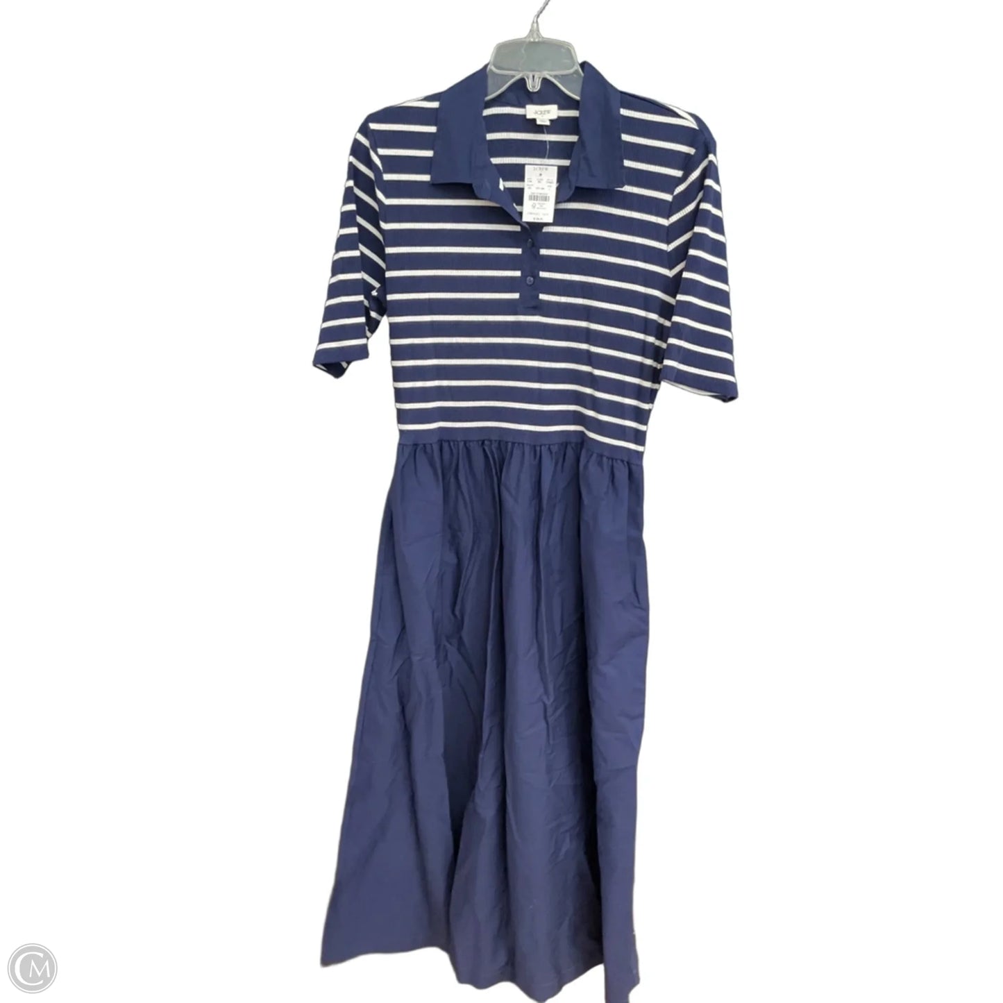 Dress Casual Maxi By J. Crew In Navy, Size: L