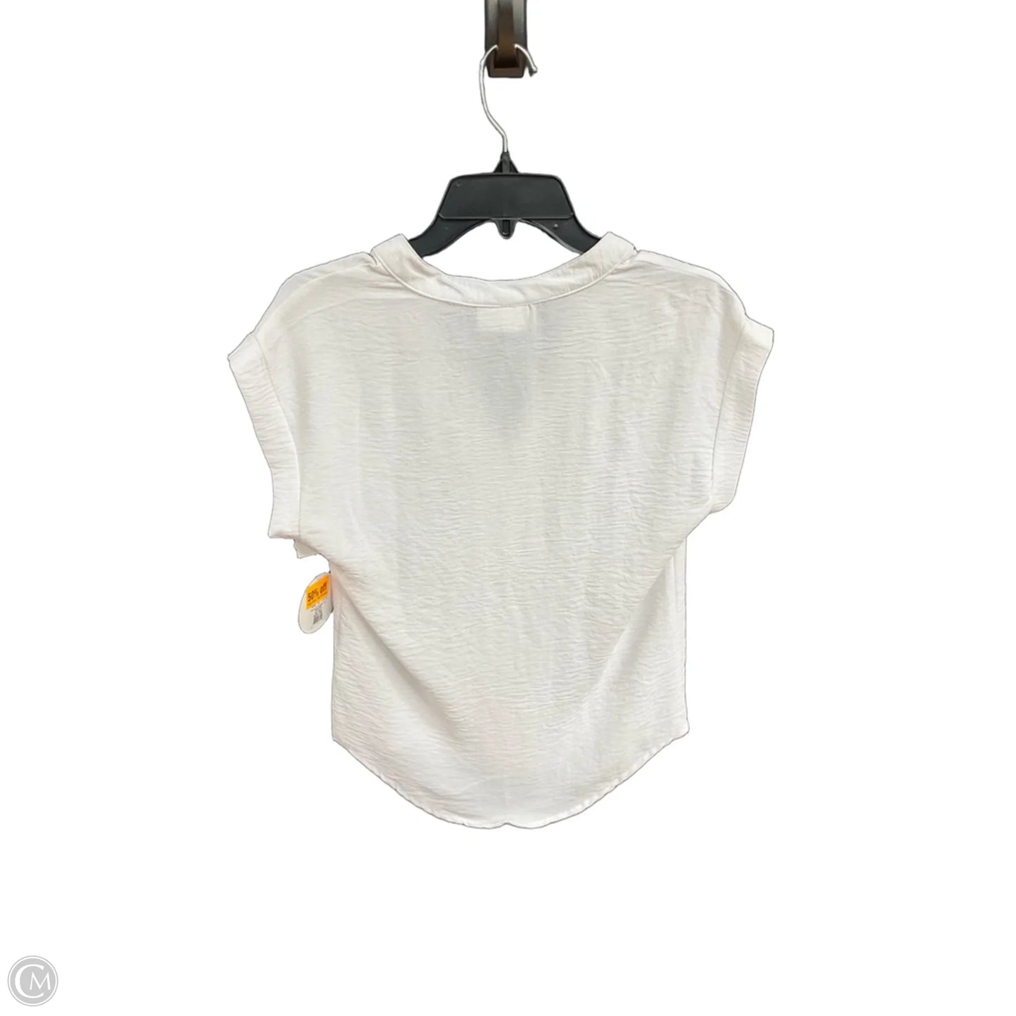 Top Short Sleeve By Jolie & Joy In White, Size: S