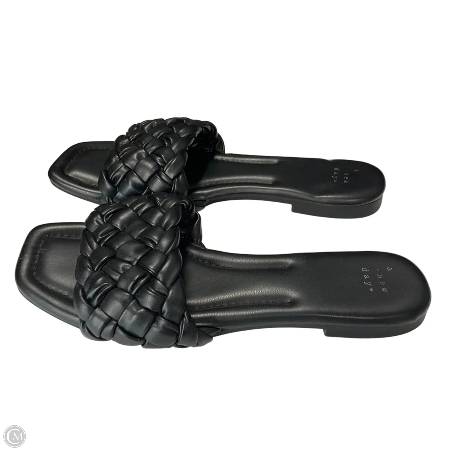 Sandals Flats By A New Day In Black, Size: 8
