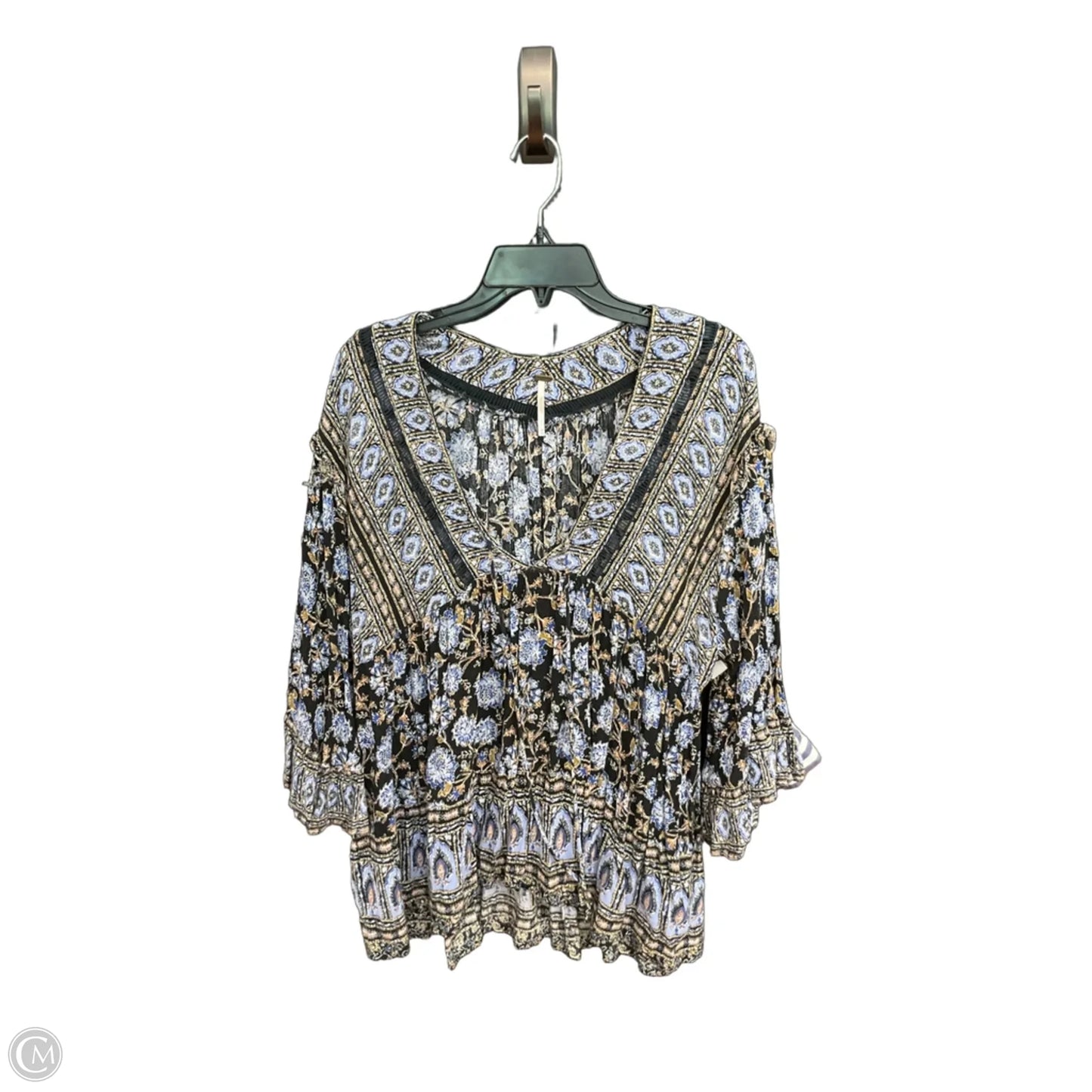 Top Long Sleeve By Free People In Blue, Size: M