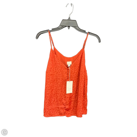 Top Sleeveless By A New Day In Orange, Size: Xs