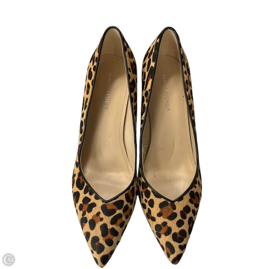 Shoes Heels Block By Marc Fisher In Animal Print, Size: 8.5