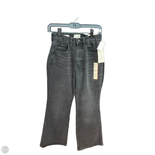 Jeans Straight By Universal Thread In Black Denim, Size: 4