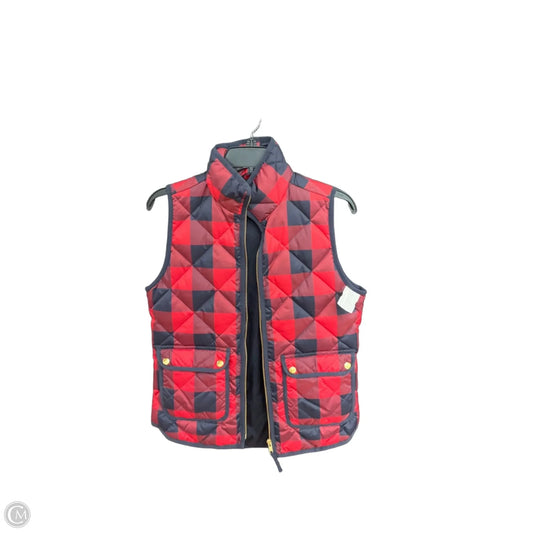 Vest Puffer & Quilted By J. Crew In Plaid Pattern, Size: Xs