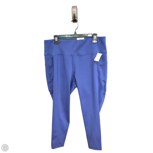 Athletic Leggings By Ideology In Blue, Size: 1x