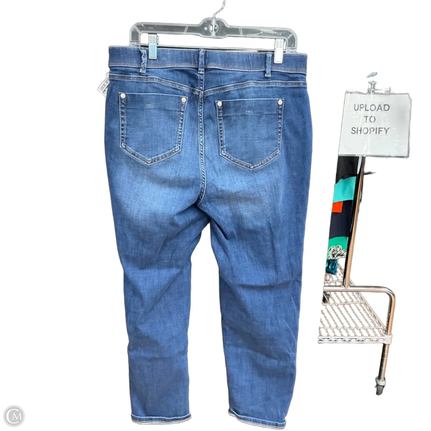 Jeans Straight By J. Jill In Blue Denim, Size: 16