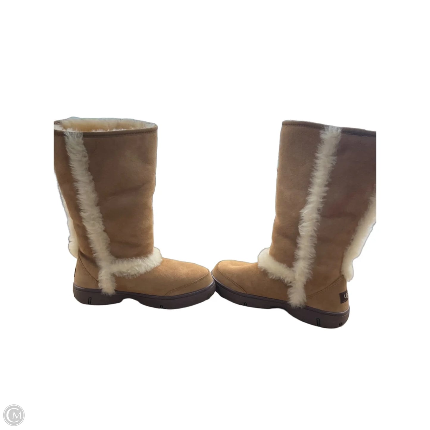 Boots Designer By Ugg In Brown, Size: 10