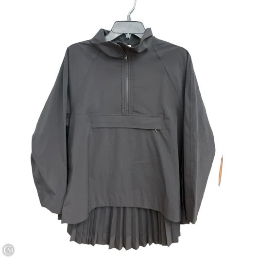 Athletic Top Long Sleeve Collar By Athleta In Black, Size: S