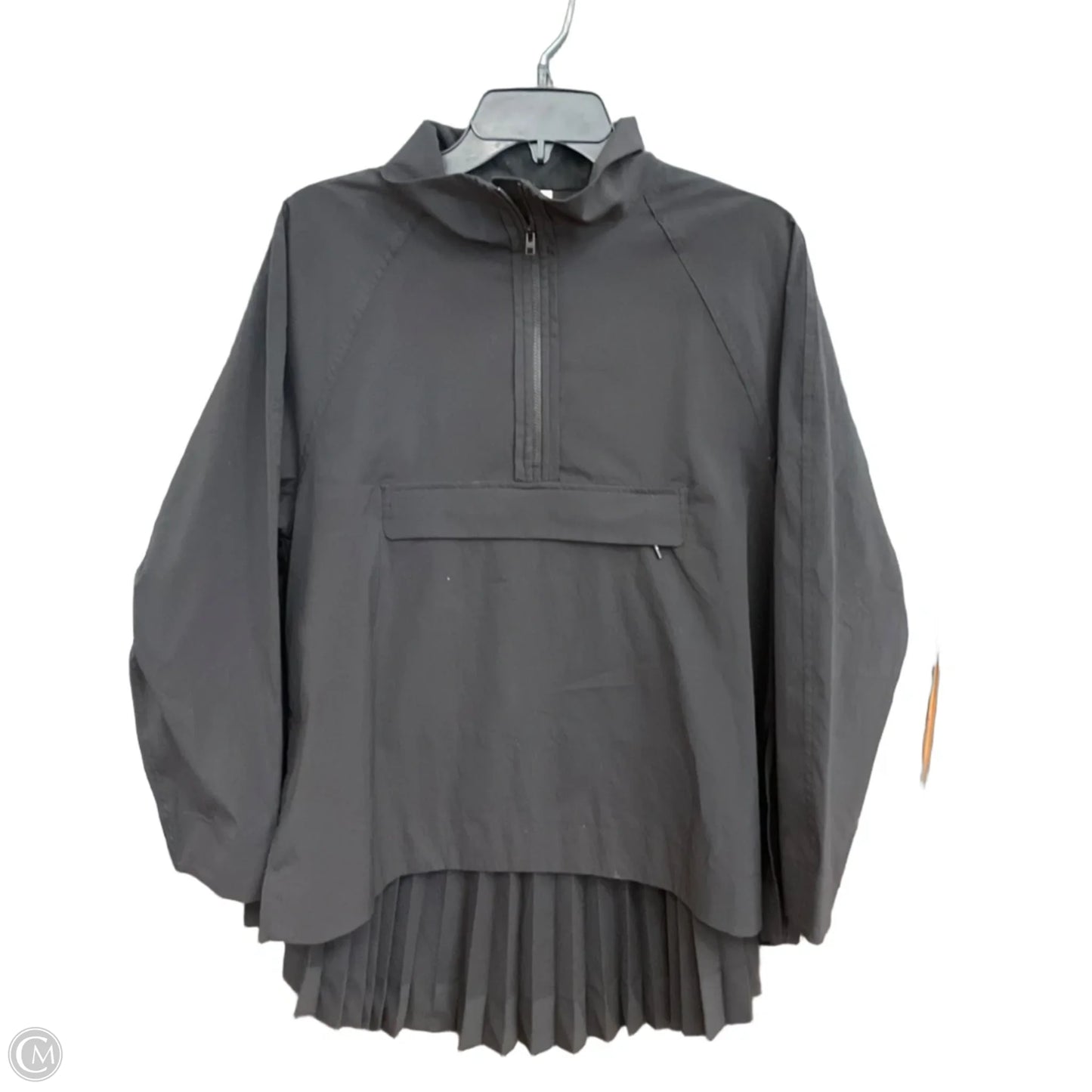 Athletic Top Long Sleeve Collar By Athleta In Black, Size: S