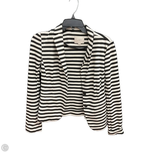 Blazer By Loft In Striped Pattern, Size: Xs
