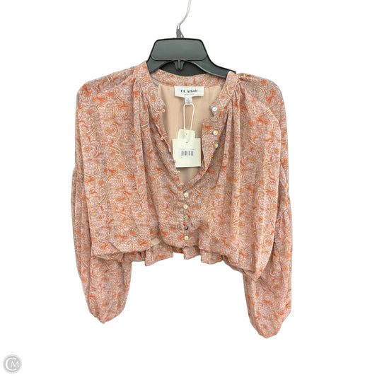 Top Long Sleeve By Clothes Mentor In Brown, Size: S