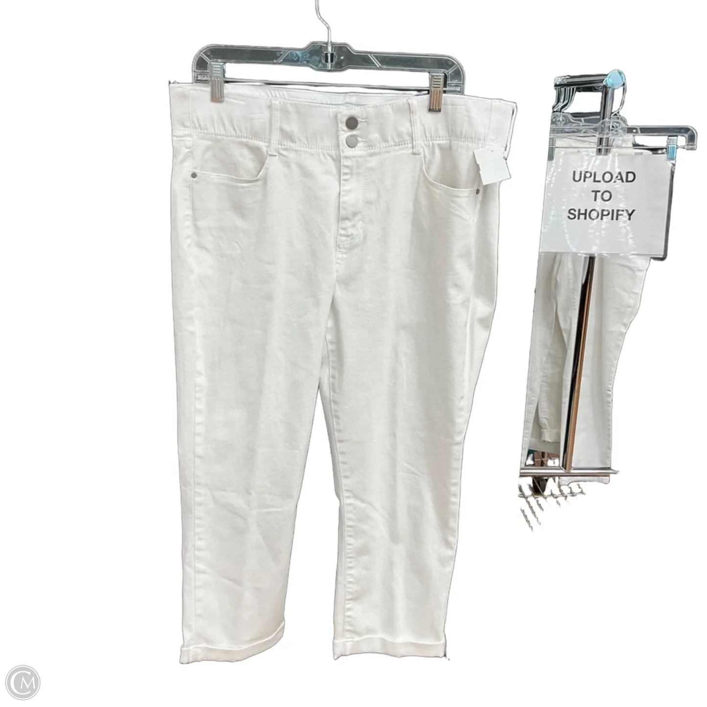 Pants Cropped By Apt 9 In White, Size: 16