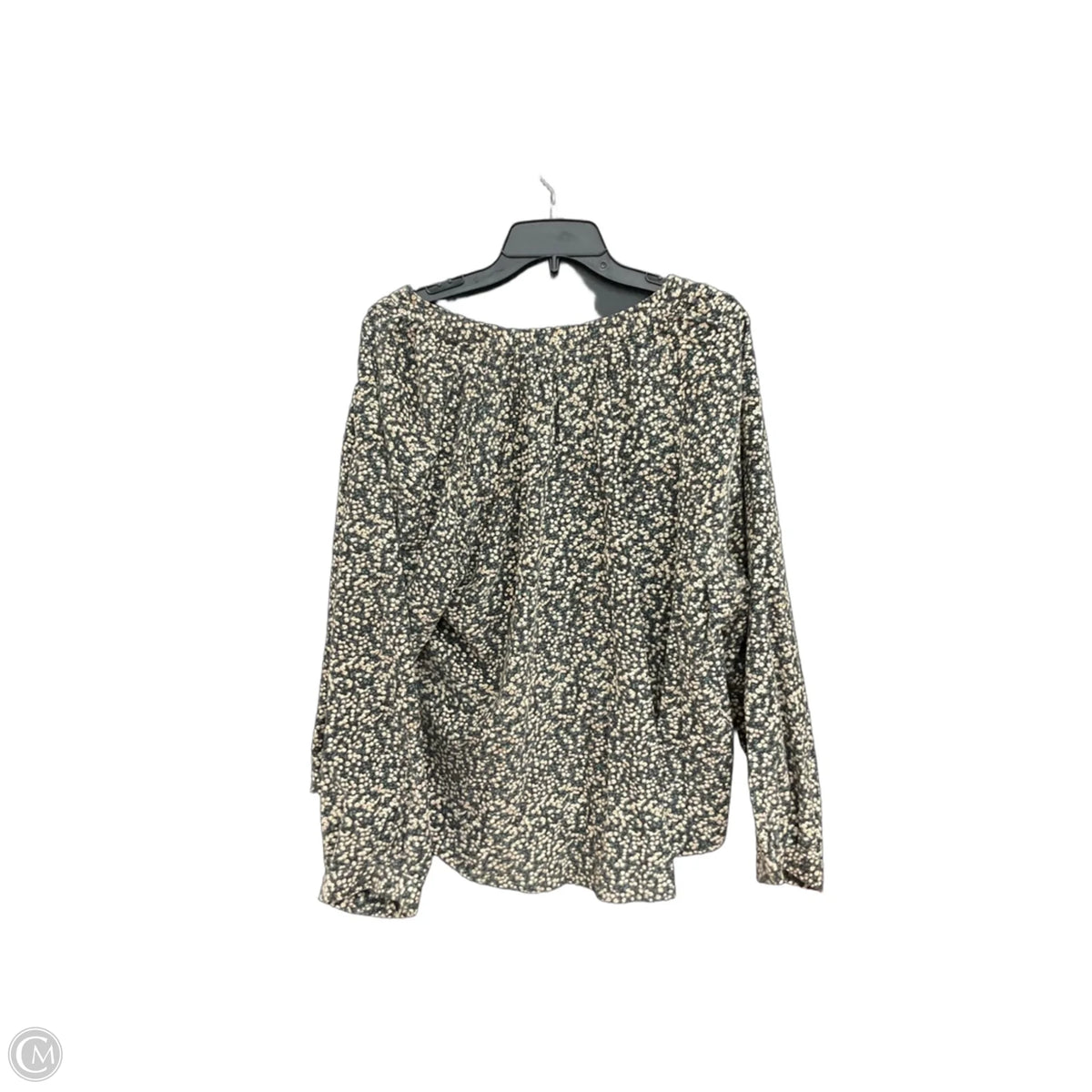 Blouse Long Sleeve By Universal Thread In Green, Size: 1x