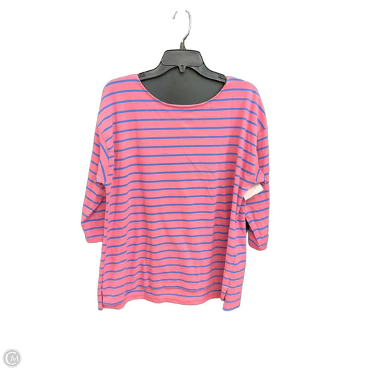 Top 3/4 Sleeve By Talbots In Pink, Size: 1x