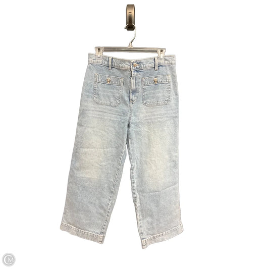 Jeans Cropped By Loft In Blue Denim, Size: 6p